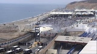 Morocco border crossing into Spanish Ceuta territory closed for hours [upl. by Edwyna951]