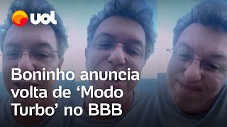 Boninho anuncia volta do Modo Turbo ao BBB 24 Bora acelerar [upl. by Ahseyt843]