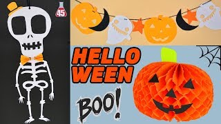 3 DECORAZIONI DI HALLOWEEEN FAI DA TE  DIY ROOM DECOR HALLOWEEN [upl. by Ardene131]