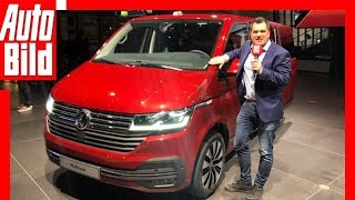 VW Bus T61 Bulli 2019 Facelift  Weltpremiere  Sitzprobe  Details [upl. by Ibrad]