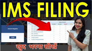 IMS filing All new GST returns system Use IMS Dashboard Accept Reject Pending generate GSTR2B [upl. by Bonilla]