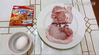 Porkchop Crispy Fry Quick and Easy [upl. by Ibrab259]