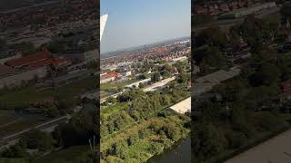 Clear views Aalsmeer landing Schiphol Amsterdam airport [upl. by Asnerek]