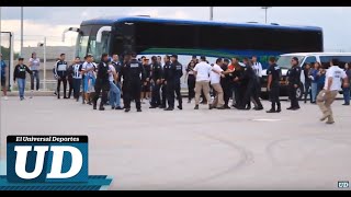 Aficionados de Rayados protagonizan pelea en el TSM [upl. by Nanda]