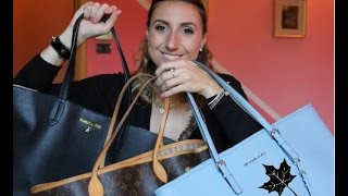 Battle of the bag Louis Vuitton vs Michael Kors vs Patrizia Pepe [upl. by Snahc]