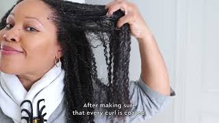 Achieve The Maximum Curl Definition Using PATTERNs Hair Steamer [upl. by Einapets]