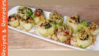 Potato Cup Chaat  Healthy and Tasty Potato Cup Chaat  Cup Chaat  Potato Chaat [upl. by Erdeid]