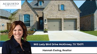 905 Lady Bird Drive McKinney TX 75071  Hannah Ewing Realtor [upl. by Suanne]