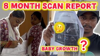 8 month Pregnancy scan report❤️baby growth🤔dhinaammuvlogs8410 dhinaammu pregnancy [upl. by Olrac977]