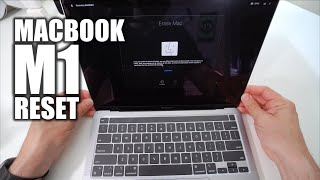 How to Factory Reset Apple Silicon MacBook Pro M1 amp Air M1 ║OS Big Sur [upl. by Dougal332]