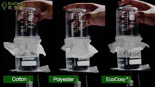 Viscose VS Polyester VS Cotton  Sateri EcoCosy® Nonwoven Fabric Challenge Breathability [upl. by Blayne103]