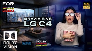 DOLBY VISION Demo for quotSony Bravia 8 vs LG C4quot 2000 NITS  OLED Demo 4KHDR Download Available [upl. by Ahkihs84]