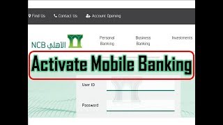 Al Ahli Mobile Banking Activation Simple Procedure [upl. by Hsoj63]