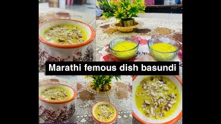 marathi femous dish basundi recipe instant dessert recipeinstant basundi recipe [upl. by Elyssa920]