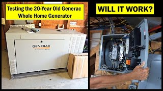 Real time testing our 20 year old Generac Home GeneratorAnother hidden repair bill waiting [upl. by Enelrats]