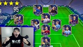 EA FC 24 FIFA 24 Schwerste Challenge FULL TOTY Team 123 Rated Fut Draft Challenge Ultimate Team [upl. by Ruelle202]