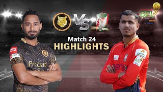 Sylhet Sunrisers vs Fortune Barishal  24th Match  Highlights  Season 8  BBPL 2022 [upl. by Assenat923]