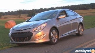 2013 Hyundai Sonata Hybrid w Blue Drive Test amp Car Video Review [upl. by Augie]