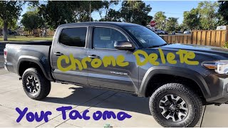 Chrome delete your Toyota Tacoma [upl. by Airdnoed]