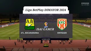 Atletico bucaramanga vs Envigado fc goles 21 Liga Betplay DIMAYOR 2024 [upl. by Rior]