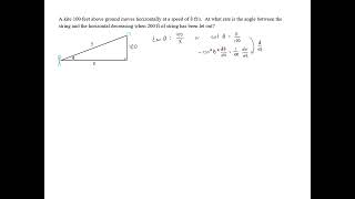 More Related Rates  Problem 1 [upl. by Wittie84]