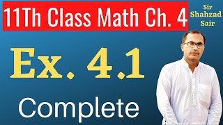 11Th Class Math Exercise 41 Quadratic Equations  ICS Math Chapter 4  FSC Lectures [upl. by Annaihs]