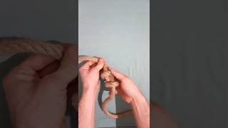 Double Overhand Knot  You Must Know knot shorts SurvivalSkills [upl. by Pack]