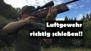 Luftgewehr richtig schießen  den Prellschlag kontrollieren [upl. by Nawyt]