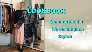 LOOKBOOK  Sommerkleider wintertauglich stylen [upl. by Anderea546]