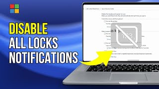 How To DisableEnable CapsLockNum Lock OSD NotificationSound On Windows 1110 PC [upl. by Jaal]