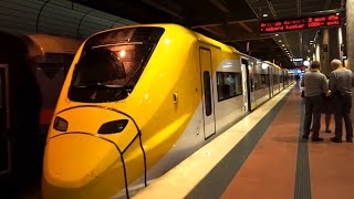 Sweden ride with Arlanda Express Train from Stockholm Central to Airport Terminal 5 [upl. by Tamarah]