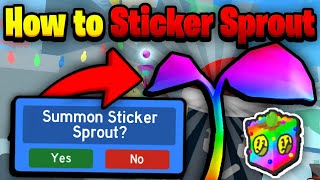 How To SUMMON Sticker Sprouts  Bee Swarm Simulator [upl. by Hovey]