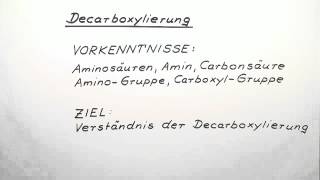 Decarboxylierung  Chemie  Organische Chemie [upl. by Akram]