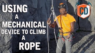 Using A Mechanical Ascender To Climb A Rope  Climbing Daily Ep1554 [upl. by Giovanni836]