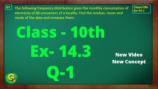 Ex 143 Q1 Class10  Statistics  Class10 Math  Class10 Ex 143 Q1  Green Board Classes [upl. by Constanta]