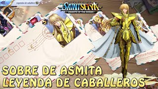 SOBRE DE ASMITA LEYENDA DE CABALLEROS ULTRA FACIL Saint Seiya Awakening KOTZ [upl. by Derick]