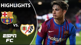 Barcelona Vs Real Vallecano 70 Resumen Highlights Today Match [upl. by Enitsud]