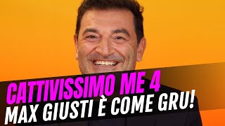 Cattivissimo Me 4 intervista a Max Giusti quotMeglio la cazzimma della cattiveriaquot [upl. by Atilam]