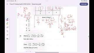 SPMC 2024 math kertas 1 kelantan soalan 29 [upl. by Nolie]