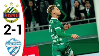 SK Rapid Wien vs TSV Hartberg 21 All Goals and Extended Highlights [upl. by Plafker]