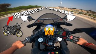 2023 New Yamaha R15 V40 Top Speed Test After 1st Service 😰  Yamaha R15 V4 New Model [upl. by Bennet]