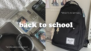 preparing for back to uni 🖥 what’s in my backpack school shopping room upgrade giveaway closed [upl. by Geneva]