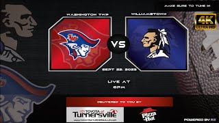 WASHINGTON TOWNSHIP VS WILLIAMSTOWN HIGH FOOTBALL  FRI SEPT 22ND  6PM [upl. by Sumaes612]