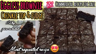 Eggless brownie recipe in tamilfudge ampcrinkle top 💯 egglessbrownie halfkgbrownie brownieprice [upl. by Osbert]