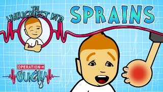 Science for kids  Body Parts  SPRAINS  Operation Ouch  Experiments for kids [upl. by Linneman]