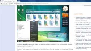 How to Set Windows Vista Theme for Windows 7 [upl. by Dasya]