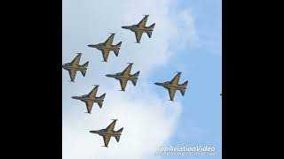 RoKAF Black Eagles aerobatic team at LIMA23 planespotting blackeagles aerobatics fighterjet [upl. by Eldon]