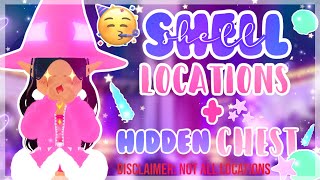 SHELL LOCATIONS  HIDDEN CHEST  ROYALE HIGH NEW UPDATE [upl. by Ydnes]