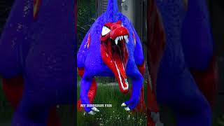 Epic Dinosaur Battle Superman VRex vs Spiderman Albertosaurus Deadpool Indominus Rex dinosaur [upl. by Anua]