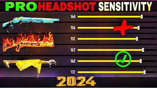 2024  Best Setting ⚙️ in Sensibility and Headshot 💀 New Tric Garena Free Fire [upl. by Yoshiko333]